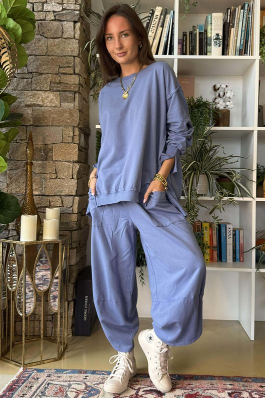 Lagen Chill Sweatshirt Denim